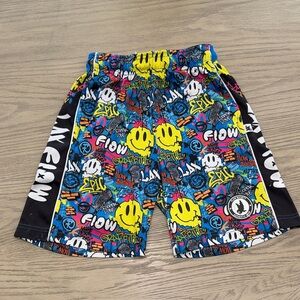 Boys (sz Y-Medium) Flow Society Graffiti Lax Shorts